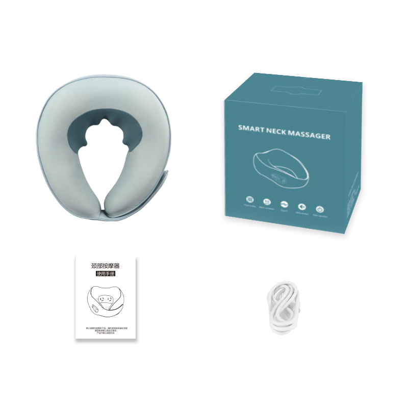 艾迦(AI-HOME)6D按摩头AI-ST320颈部按摩仪智能语音播报温感热敷定时按摩正反转揉捏低分贝运行按摩器