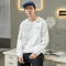 唐狮春秋新款纯棉长袖t恤衫男潮休闲宽松百搭圆领港风打底衫
