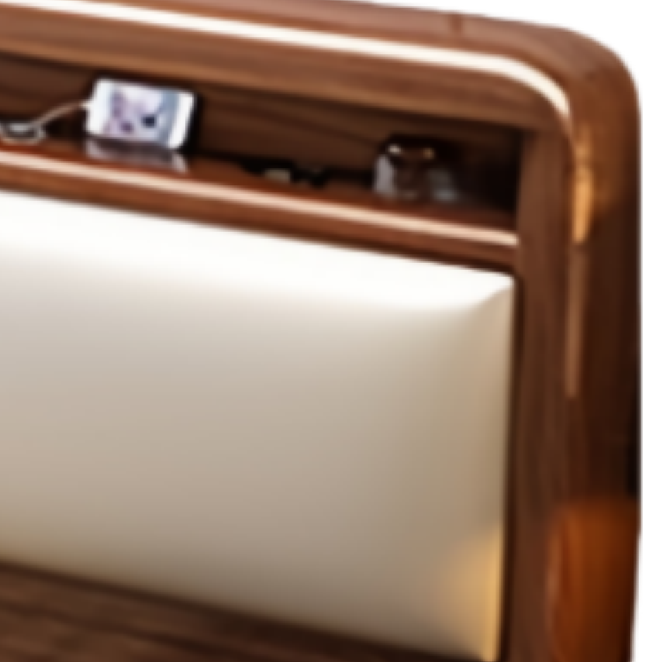 乐琪艺实木床1.5m张高清大图