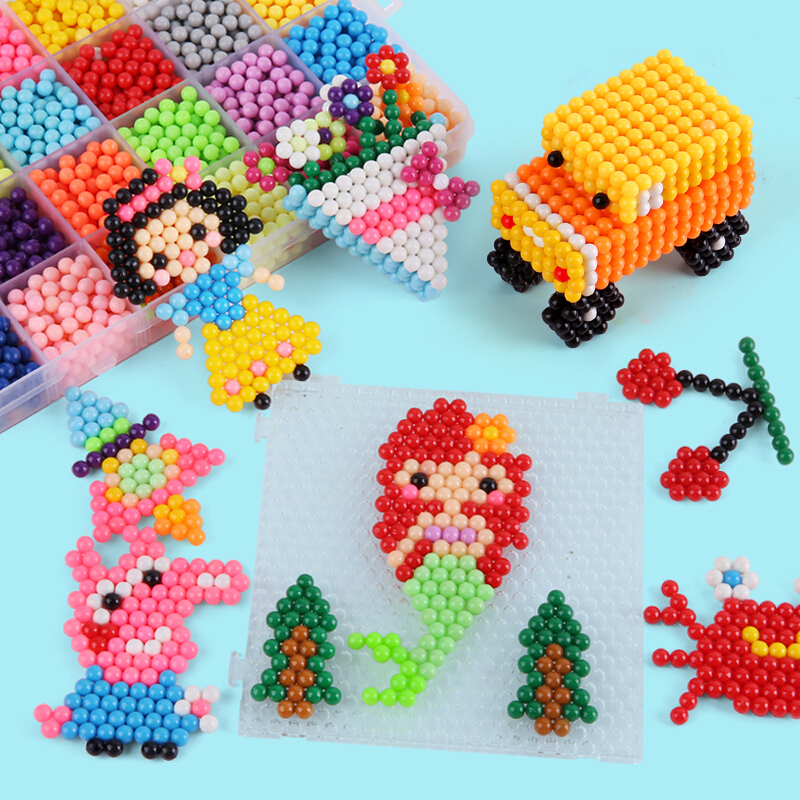 Tololo拼装模型玩具其他水雾神奇魔法珠女孩男孩玩具益水晶水露魔珠玩具儿童手工岁diy水 珠色3600粒含水晶珠10粒送收纳盒 价格图片品牌报价 苏宁易购芜湖诺派母婴专营店