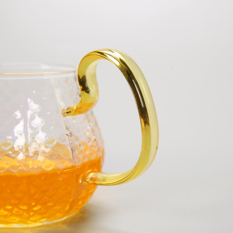 家柏饰(CORATED)锤纹公道杯家用茶水分离贪心杯功夫带把分茶器办公大容量公杯高清大图
