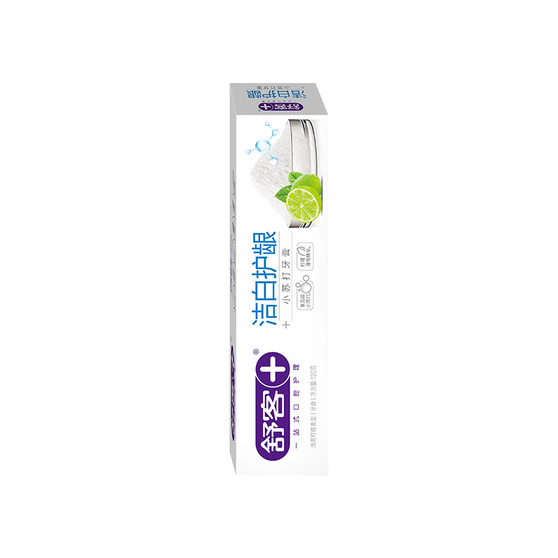 舒客+ 小苏打牙膏洁白护龈120g*6支高清大图