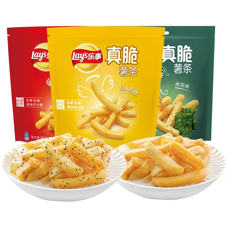 乐事(LAY’S) 真脆薯条 海苔味90g(休闲零食) 新旧包装交替发货