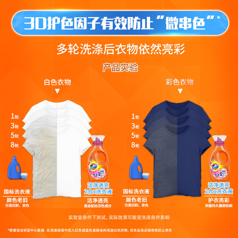 汰渍2合1护色防串色樱花洗衣液700g*1