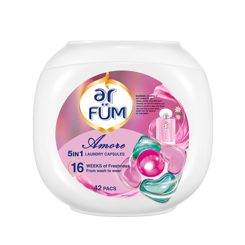 ar FUM纺优美洗衣凝珠5合1洗衣珠12g*42粒至爱心心珠