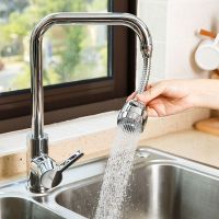 增压水龙头防溅头嘴延伸器厨房家用花洒自来水过滤器节水通用神器--万能接头-【大喷头长款套装】