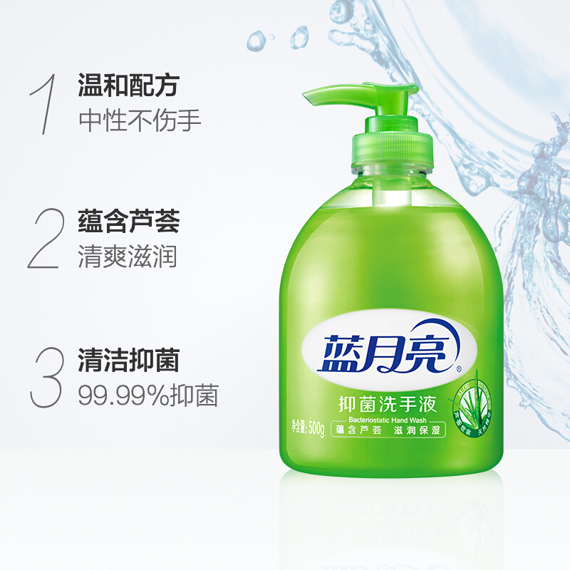 蓝月亮 清洁抑菌 滋润保湿洗手液芦荟味