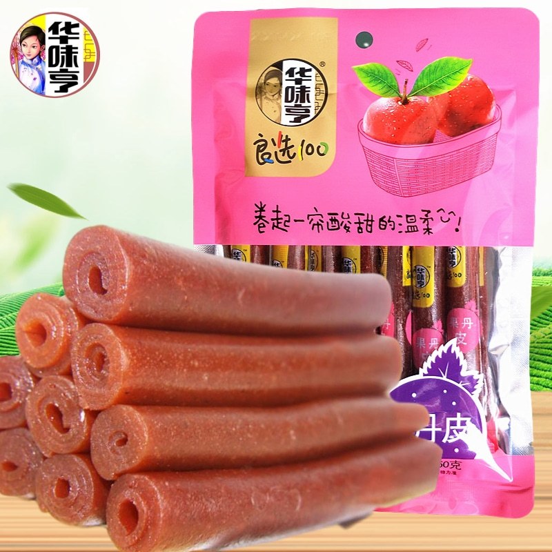 华味亨果丹皮150g*5袋 办公居家休闲零食