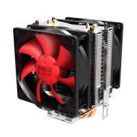 超频三(PCCOOLER)红海MINI增强版 CPU散热器(多平台/2热管/8cm双风扇/附带硅脂)