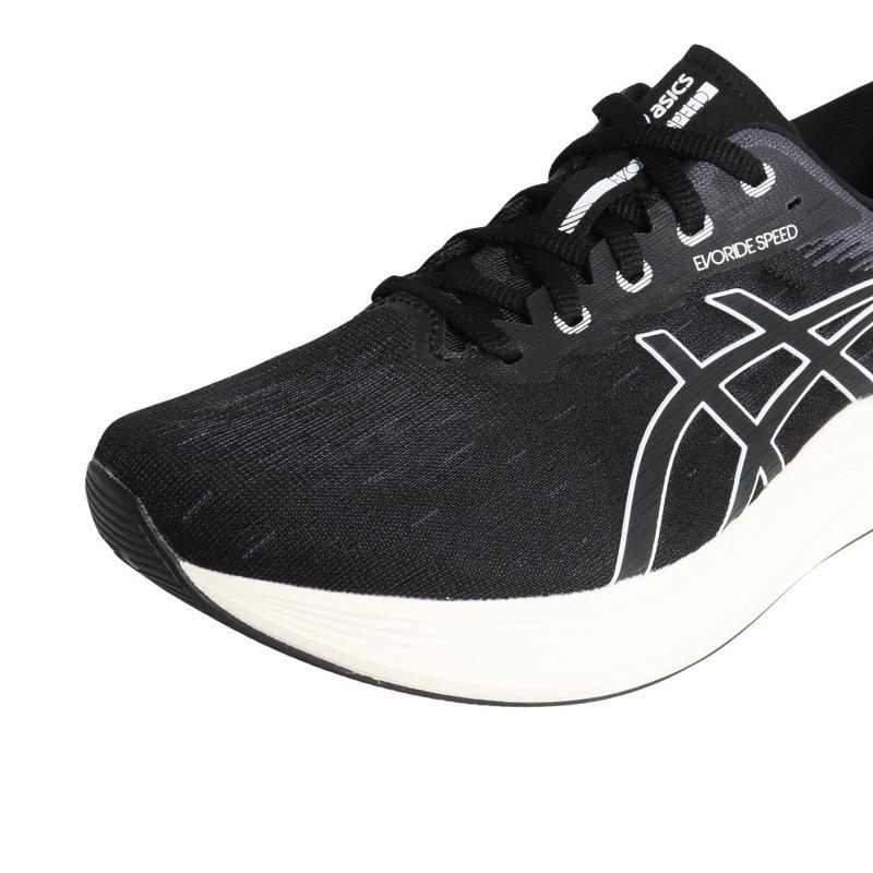 亚瑟士(ASICS)男士跑步鞋轻量缓震训练鞋户外竞速鞋EVA中底宽版黑