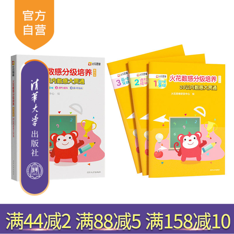 [正版]新书 火花数感分级培养第四级:20以内数感大贯通 火花思维研发中心 儿童数学启蒙 小学入学准备 书高清大图