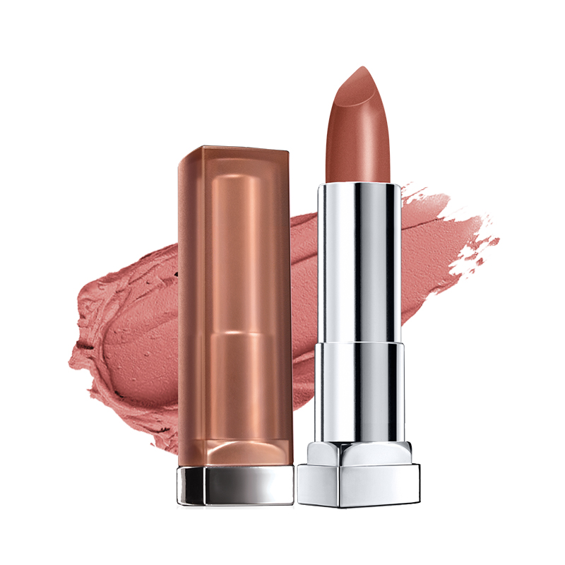 美宝莲(Maybelline)绝色持久唇膏 雾感哑光系列 MNU11-鸳鸯奶茶色 3.9g高清大图