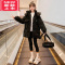 可莉允女童冬装棉衣2022年新款儿童羽绒棉服女大童加厚洋气冬款棉袄外套