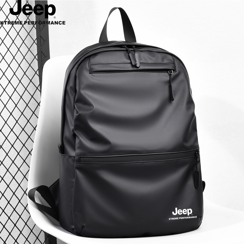 jeep背包商务休闲双肩包男女大容量平板电脑包防水旅行包通勤书包p24