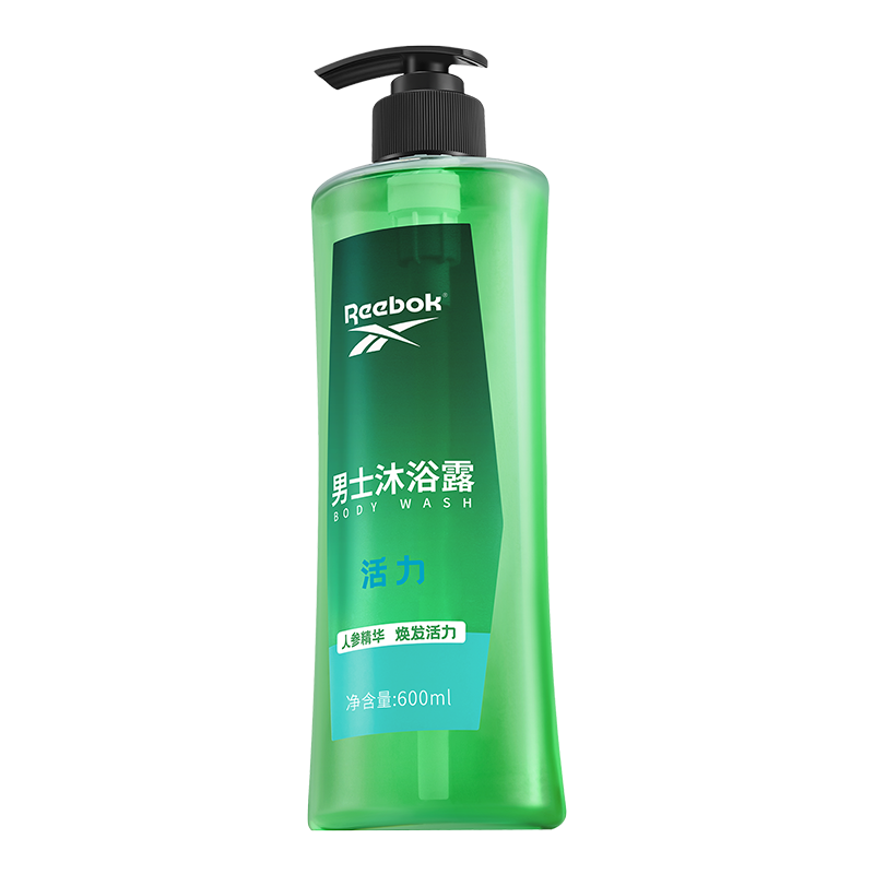 REEBOK锐步男士沐浴露-活力600ml 沐浴液沐浴乳香氛留香型男女通用