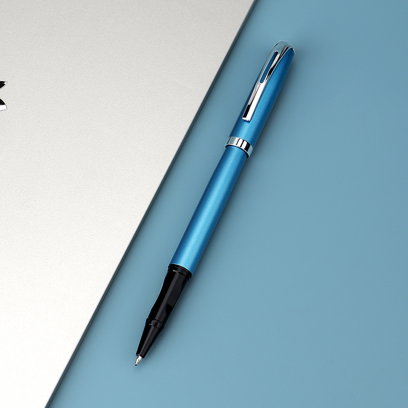 宝克(BAOKE)PM190 盛世系列金属中性笔 子弹头笔尖练字笔签字笔0.7mm 高颜值金属漆光面礼盒装 12支/盒高清大图