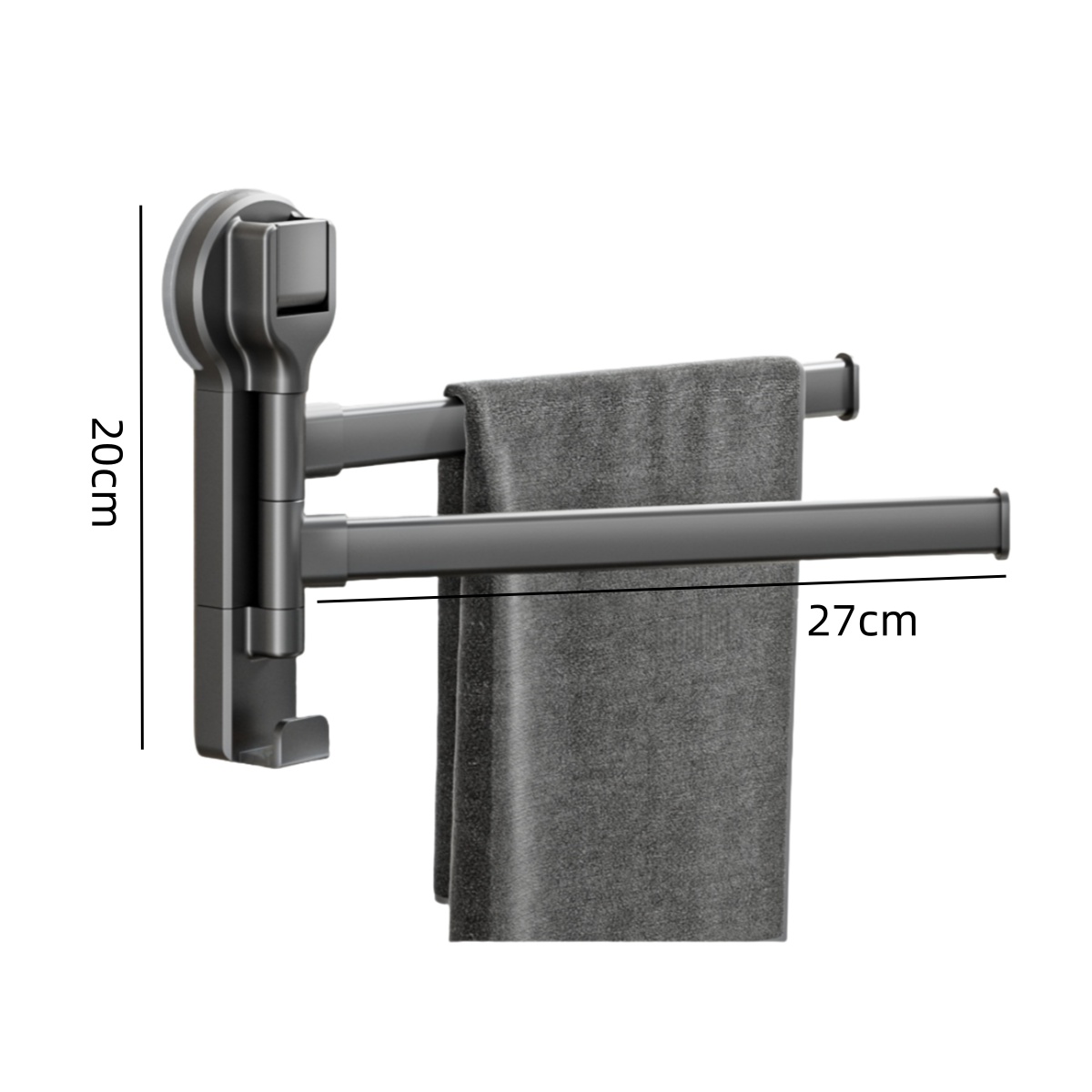 攸形 毛巾架二杆个高清大图