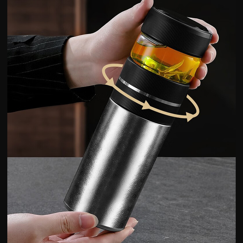 萨威帝尔SWBWC03泡茶款钛杯保温杯(计价单位:个)灰色高清大图