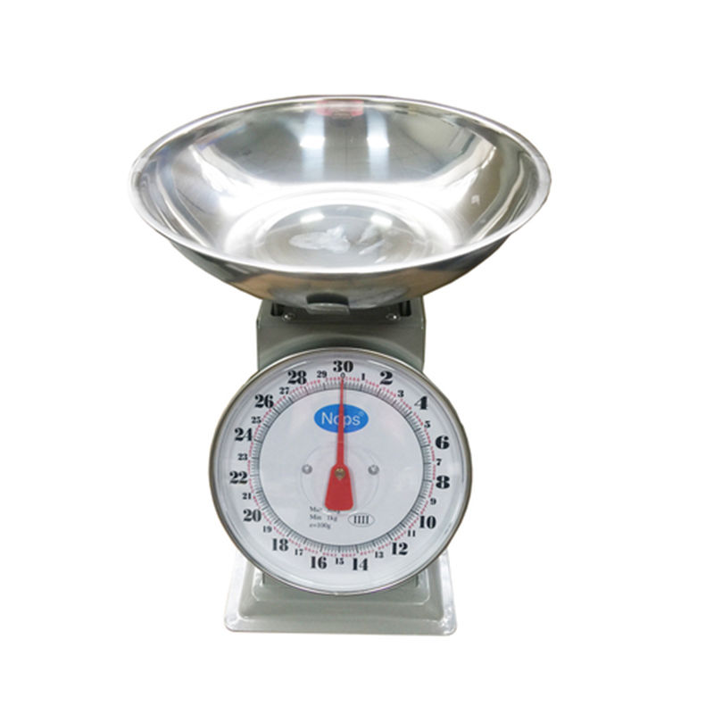 老式台秤圆盘秤机械称10公斤kg称家用食物秤厨房秤弹簧教学托盘秤|30