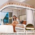 2020新款u型伸缩轨道导轨蚊帐1.8m床双人家用1.5m加密加厚公主风_1_114 1.8*2.2m床 2020新升级双层水溶刺绣导轨蚊帐-韶华白色