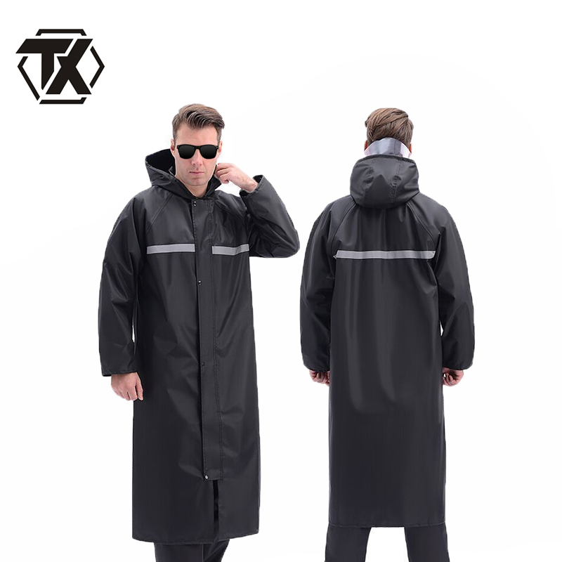 铁迅长款雨衣加大加厚 I129 套高清大图