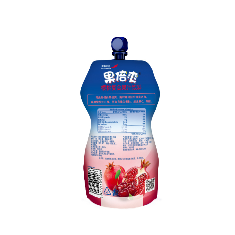 果倍爽樱桃复合果汁饮料330ml