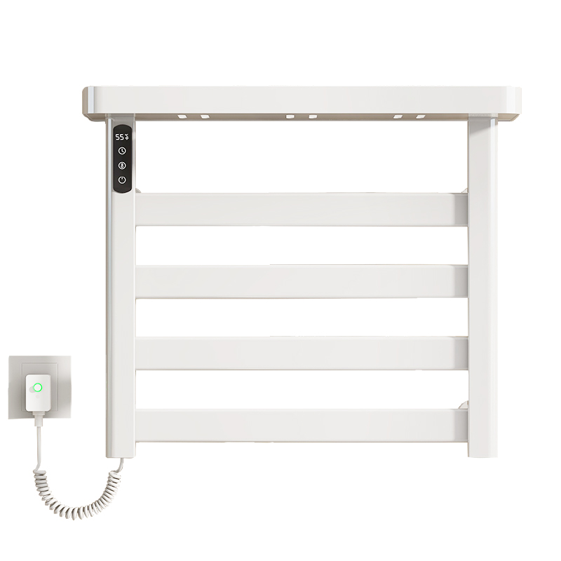 SIOYIE芯毅 智能电热毛巾架家用浴室卫生间毛巾杆电加热恒温浴巾烘干置物架G50 白色左线