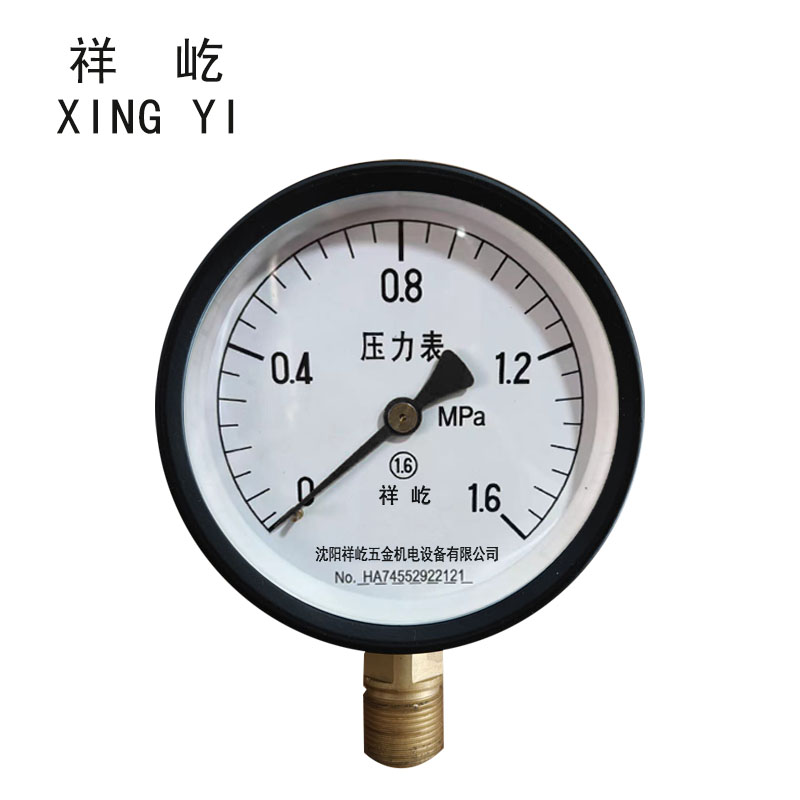 祥屹 压力表 Y100 0-1.6Mpa 块高清大图