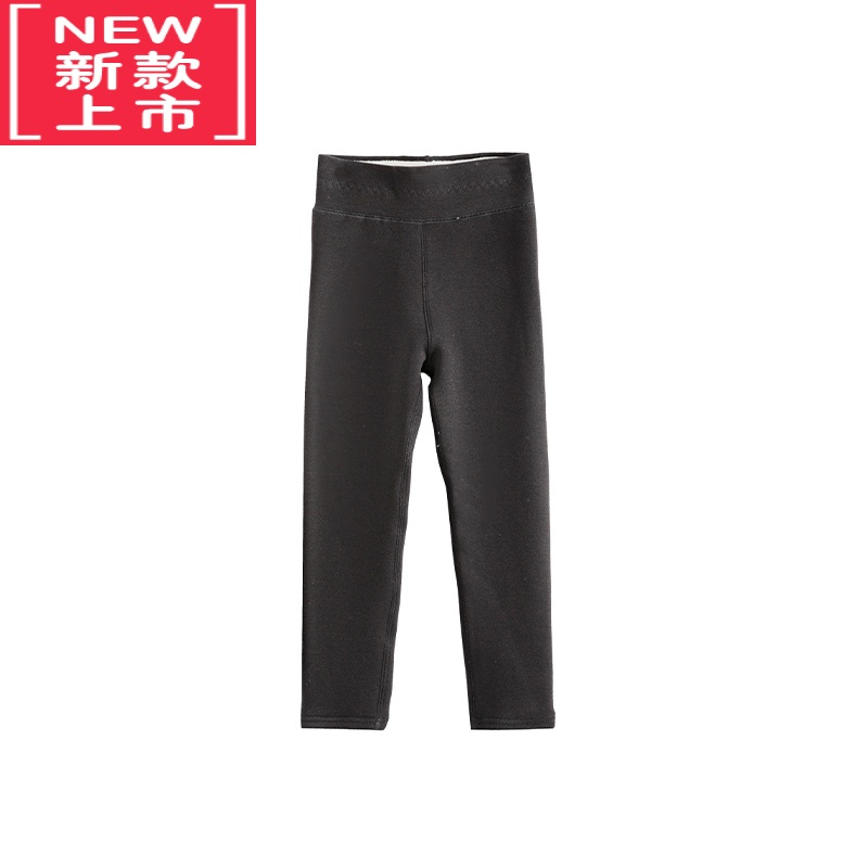 可莉允K姐 儿童羊羔绒打底裤 四色选舒适高弹保暖透气加绒高腰护肚保暖裤