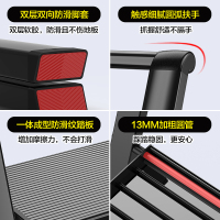 格美居梯子家用折叠伸缩梯人字梯室内多功能楼梯加厚铝合金五步梯H00605-20-黑珍珠