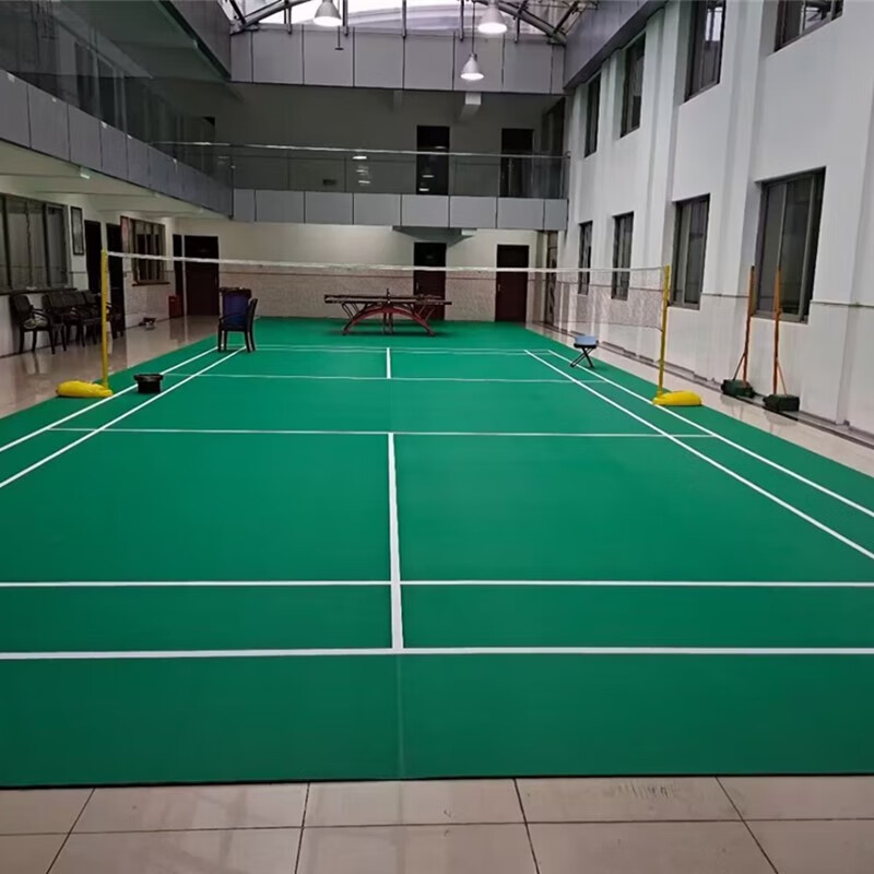 韦步羽毛球场地胶室内场馆防滑塑胶地垫气排球pvc运动地板一组108平方