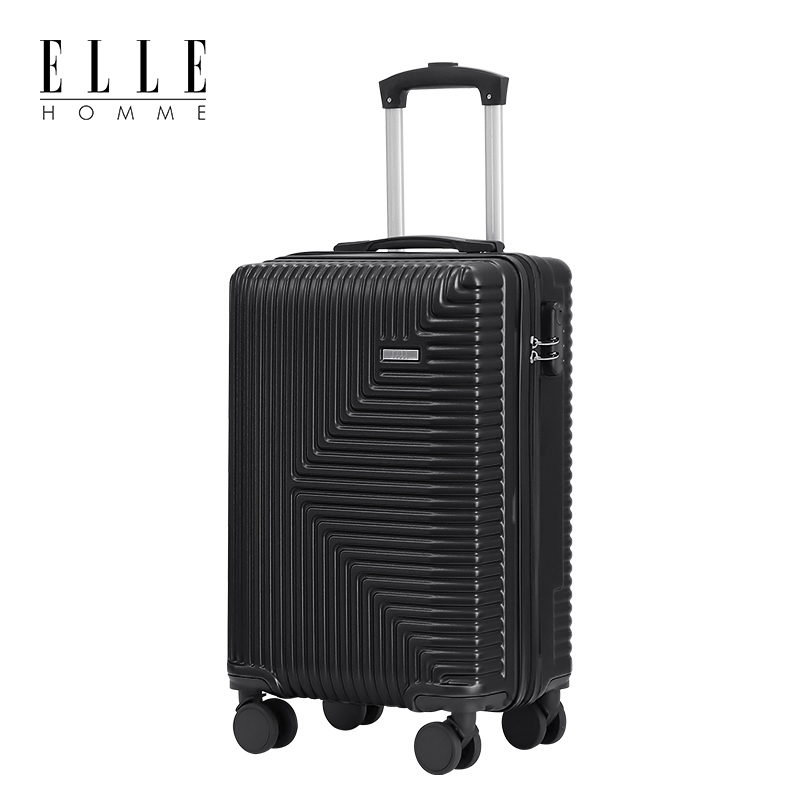 ELLE HOMME EH2019201 简约拉链款万向轮拉杆箱 20寸夏夜黑高清大图