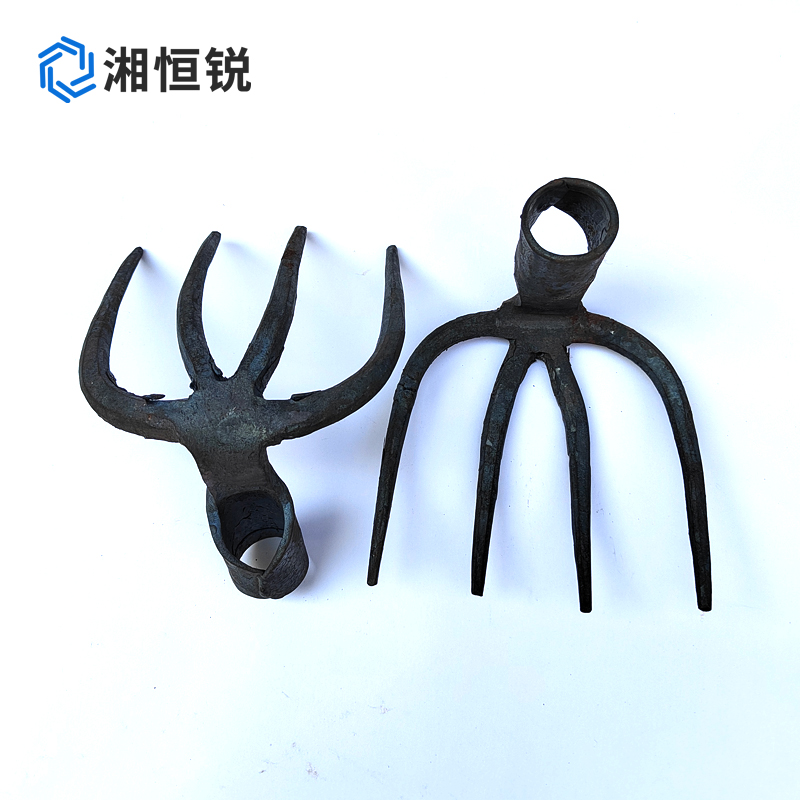 湘恒锐 手工锻造四齿耙 (不带把)20cm 把高清大图