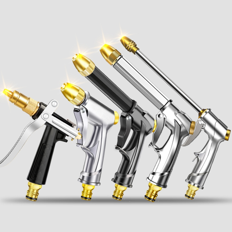 高压洗车水枪头金属水抢喷头喷嘴古达家用增压冲洗强力汽车洗地喷水