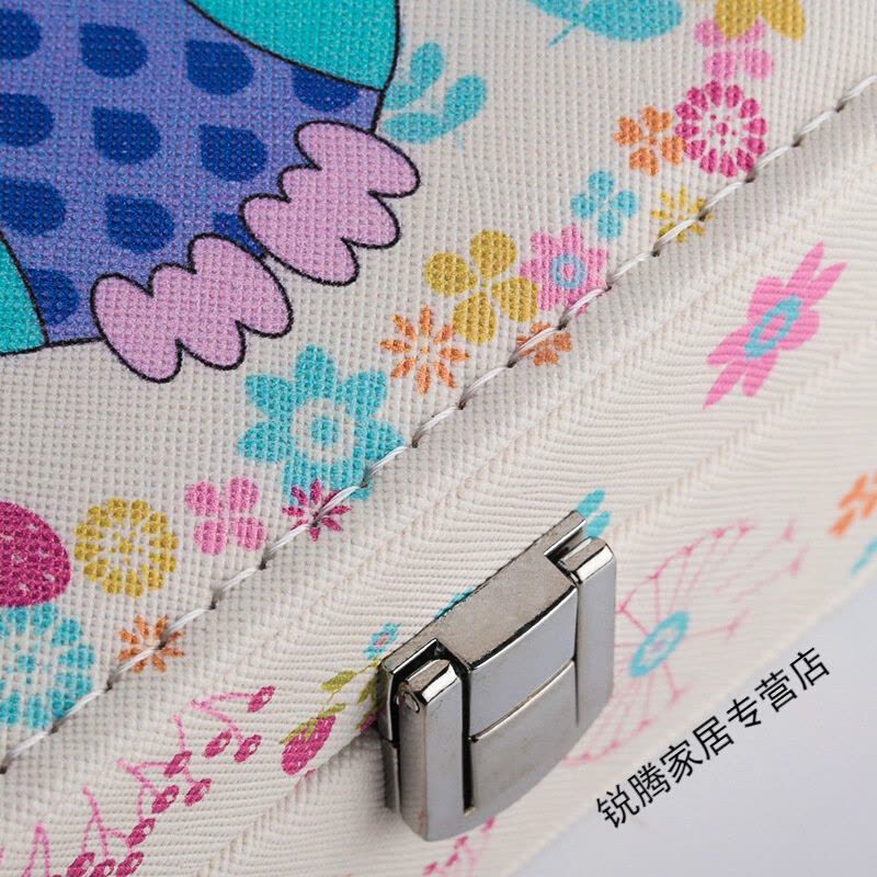 上新上新首饰盒耳钉饰品植绒皮革欧式大容量项链珠宝手饰收纳盒 一件新图片