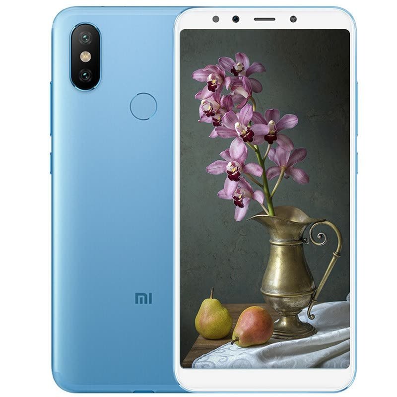 小米mi6x全网通4gb64gb冰川蓝移动联通电信4g手机双卡双待智能手机