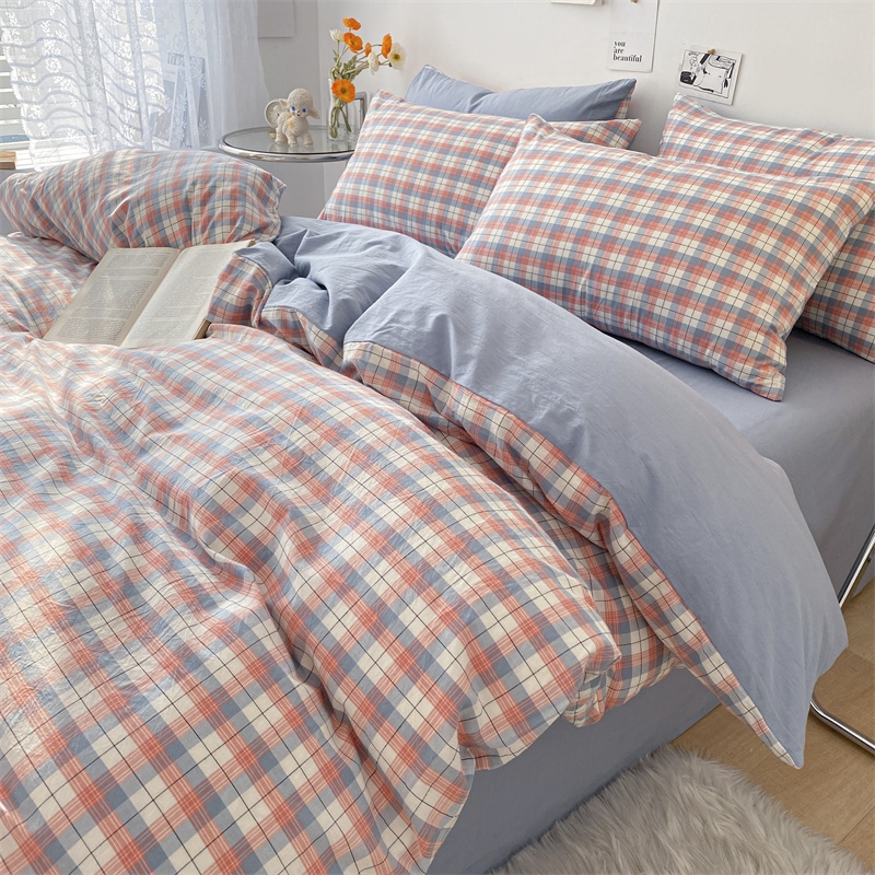 红蜻蜓全棉学生宿舍单人床上三件套纯棉水洗棉被套床单四件套床品寝室