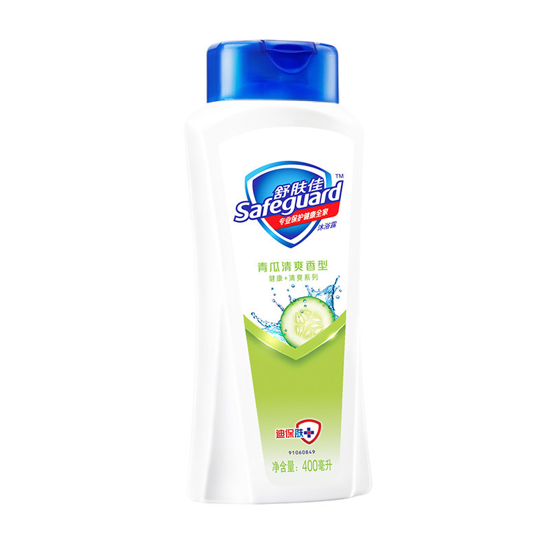 (DT)舒肤佳(Safeguard ) 400ml 青瓜清爽香型 沐浴露 (计价单位:瓶)
