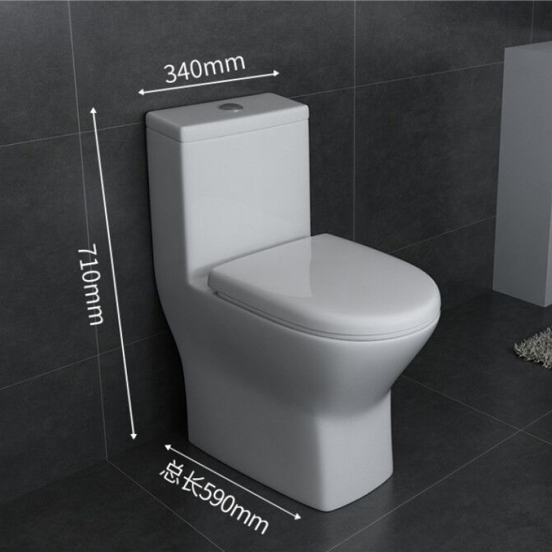 新款马桶家用小号户型超窄短尺寸闪电客抽水坐厕卫生间节水防臭坐便器