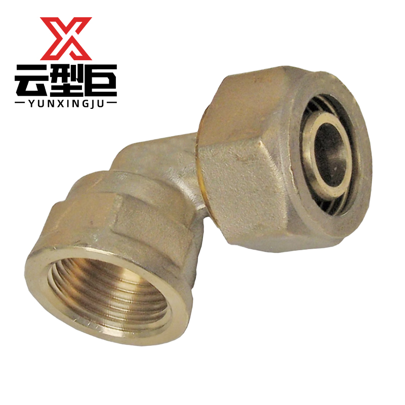 云型巨 铝塑管内丝弯头 铝塑管水管接头太阳能暖气片配件 25*1寸 个高清大图