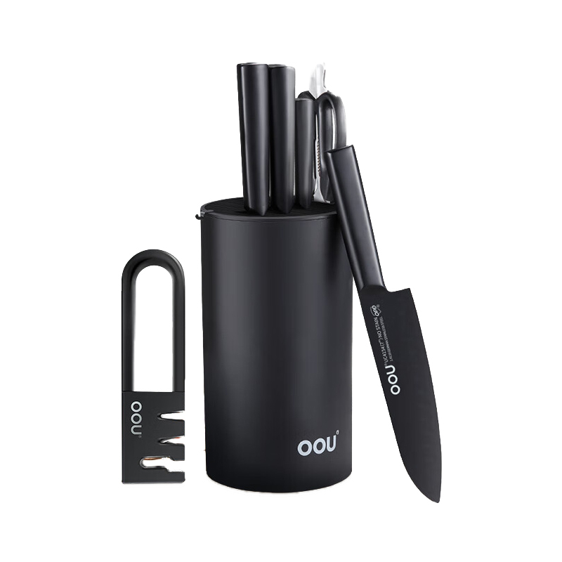 OOU 德国进口1.4116钢材黑刃三代抗菌七件套 UC4212