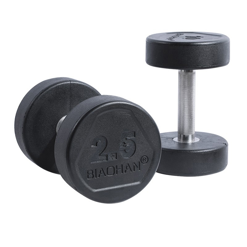 jorotojylyt25公斤副橡胶圆头哑铃计价单位副黑色
