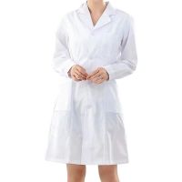 [24小时发货]白大褂长袖医生服男衣短袖夏季薄款半袖长款实验服化学医生工作服 厚款医生帽 S
