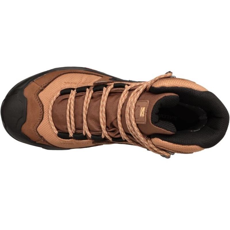 萨洛蒙(SALOMON)女士专业级GTX防水防滑耐磨登山徒步鞋野外探险装高清大图