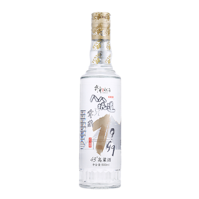台湾八八坑道高粱酒 窖藏1999 43度整箱装 500ml*4瓶