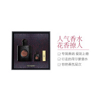 YSL圣罗兰黑鸭片香水经典套盒(黑鸭片浓香90ml+黑鸭片浓香7.5ml+口红 #N70 1.3g)