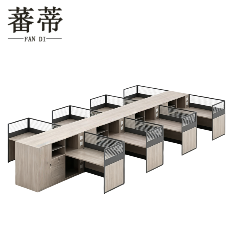 蕃蒂屏风工位3*5.6*1.1m(含柜)套高清大图