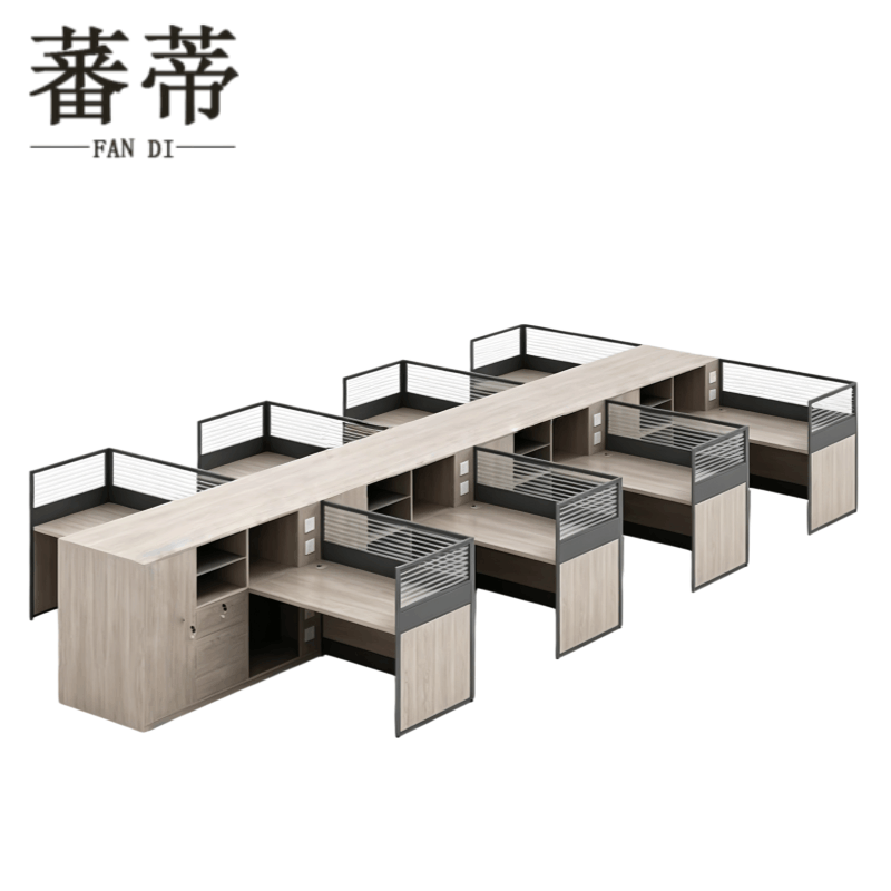蕃蒂屏风工位3*5.6*1.1m(含柜)套图片