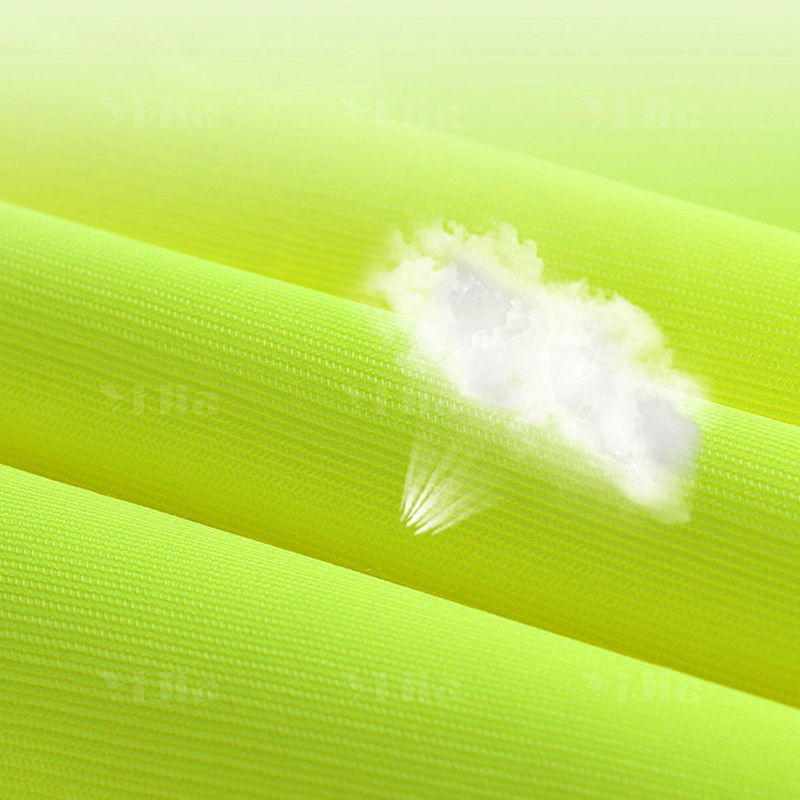 翌嘉YJ4112138 反光背心环卫园林反光马甲施工交通反光衣 桃心网口袋款荧光黄高清大图