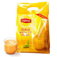 【送杯勺】立顿奶茶 经典醇香浓原味冲饮速溶奶茶粉40条袋 装立顿原味奶茶